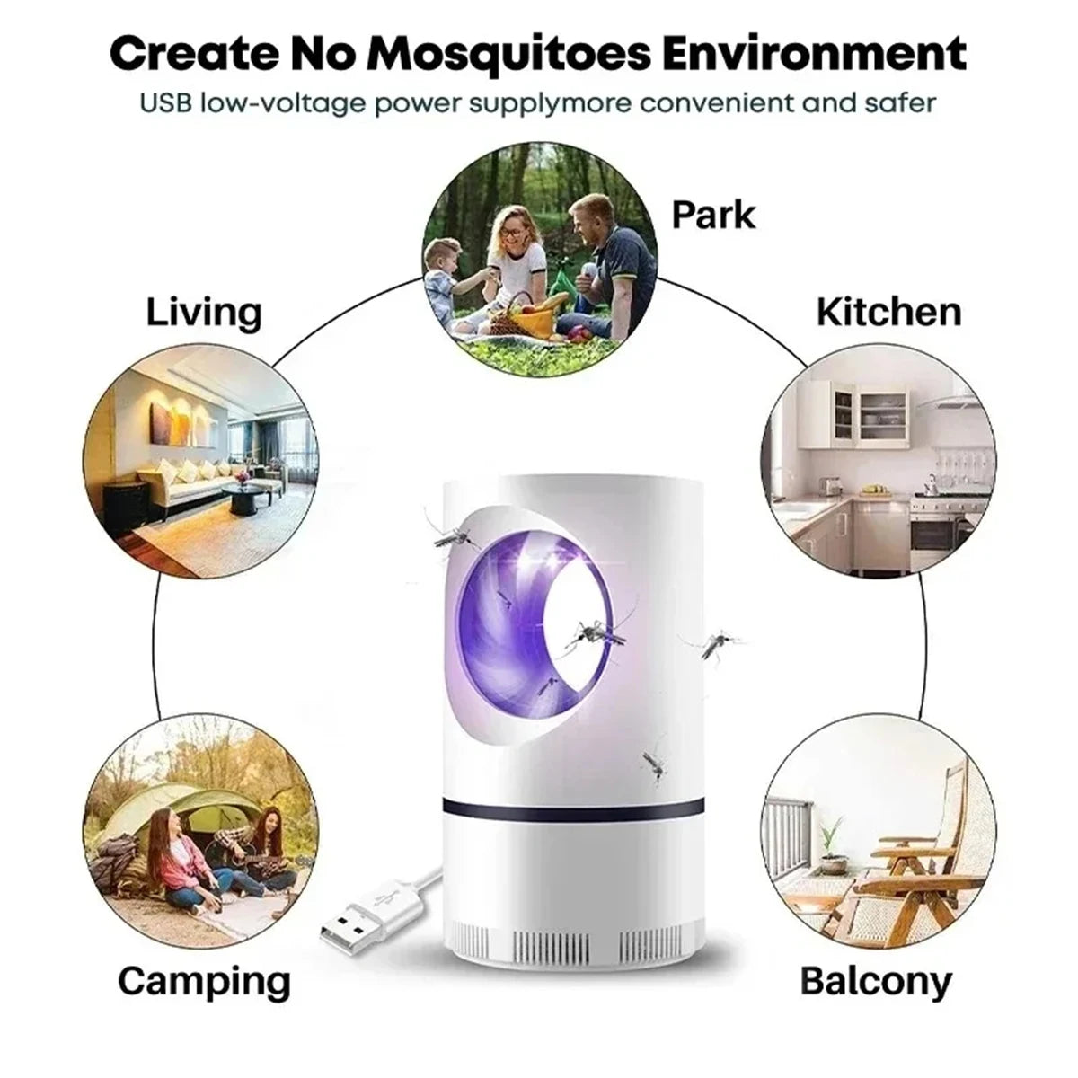 Luz Antimosquitos Led USB